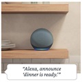Amazon Echo Dot 4 Älykäs Kaiutin kanssa Alexa Assistant - Puuhiili