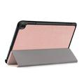 Amazon Fire HD 8 (2020)/8 Plus (2022) Tri-Fold Sarjan Smart Lompakkokotelo - Ruusukulta