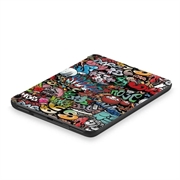 Amazon Kindle 11th Gen (2022) Smart Folio-kotelo - Graffiti
