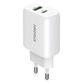 Amorus 30W GaN nopea seinälaturi - Valkoinen