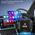 Android 13 CarPlay/Android Auto AI Box, jossa on Mirror Link, AirPlay - musta