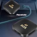 Android 13 CarPlay/Android Auto AI Box, jossa on Mirror Link, AirPlay - musta