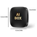 Android 13 CarPlay/Android Auto AI Box, jossa on Mirror Link, AirPlay - musta