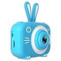 Eläimen Muotoinen Lasten 20MP Digitaalikamera X5 - Jänis/Sininen