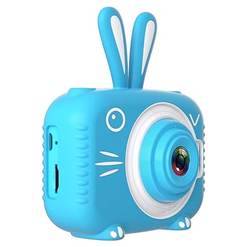 Eläimen Muotoinen Lasten 20MP Digitaalikamera X5 - Jänis/Sininen