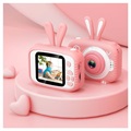Eläimen Muotoinen Lasten 20MP Digitaalikamera X5 (Avoin pakkaus - Tyydyttävä) - Jänis/Pinkki