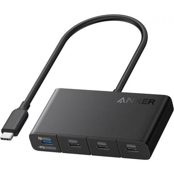 Anker 4-in-1 USB-C-keskitin - 10Gbps data, 100W teho, 4K-ulostulo