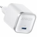 Anker Nano 45W GaN USB-C seinälaturi USB-C-kaapelilla - Valkoinen