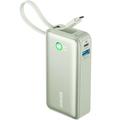 Anker Nano 545 10000mAh Powerbank USB-C-kaapelilla - 30W - vihreä