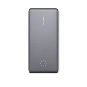 Anker PowerCore+ Pro 10000mAh Power Bank Lightning-kaapelilla - harmaa