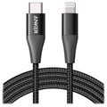 Anker PowerLine+ II USB-C / Lightning Kaapeli - 0.9m - Musta