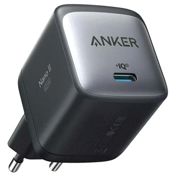 Anker PowerPort Nano II 65W USB-C Seinälaturi - Musta