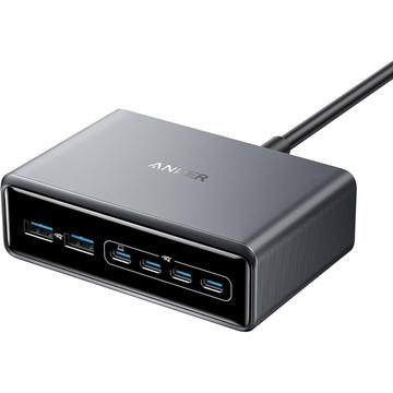 Anker Prime 200W pöytälatausasema - 4x USB-C, 2x USB-A - musta