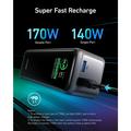 Anker Prime 27650mAh -varavirtalähde, 250W - PD 3.1, kaksi USB-C-liitäntää, USB-A, älynäyttö - musta