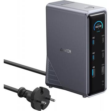 Anker Prime 737 14-in-1 USB-C telakointiasema - musta