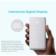 Anker Zolo 10000mAh -varavirtalähde - 22.5W - valkoinen