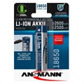 Ansmann MicroUSB Ladattavat 18650 Paristo - 2600mAh