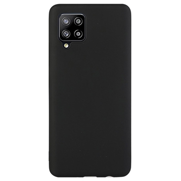 Anti-Fingerprints Matta Samsung Galaxy A42 5G TPU Suojakuori - Musta