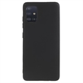 Anti-Fingerprints Matta Samsung Galaxy A51 TPU Suojakuori - Musta