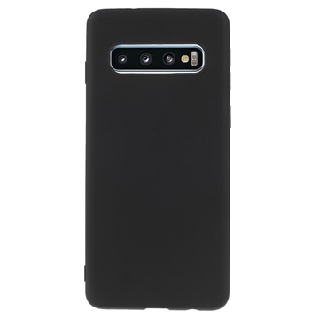 Anti-Fingerprints Matta Samsung Galaxy S10 TPU Suojakuori - Musta