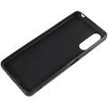 Anti-Fingerprints Matta Sony Xperia 10 IV TPU Suojakuori - Musta