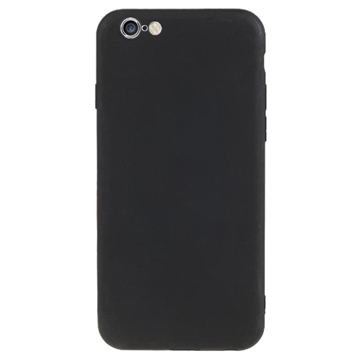 Anti-Fingerprints Matta iPhone 6/6S TPU Suojakuori - Musta