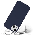 iPhone 15 Anti-Fingerprints Matta TPU Suojakuori - Tummansininen