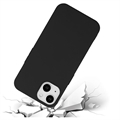 iPhone 15 Plus Anti-Fingerprints Matta TPU Suojakuori - Musta