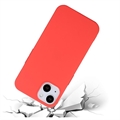 iPhone 15 Anti-Fingerprints Matta TPU Suojakuori - Punainen