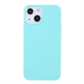 Anti-Fingerprints Matta iPhone 13 Mini TPU Suojakuori - Vaaleansininen