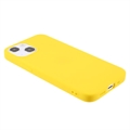 Anti-Fingerprints Matta iPhone 13 Mini TPU Suojakuori - Keltainen