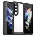 Anti-Shock Samsung Galaxy Z Fold4 5G Hybridikotelo - Musta / Kirkas