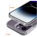 iPhone 15 Pro Max Anti-Shock Hybridikotelo - Läpinäkyvä