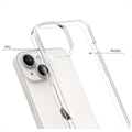 iPhone 15 Anti-Shock Hybridikotelo - Läpinäkyvä
