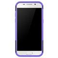 Samsung Galaxy A3 (2017) Liukumaton Hybridikotelo - Musta / Violetti