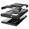 Anti-Slip Samsung Galaxy A42 5G Hybridikotelo - Musta