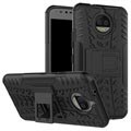 Motorola Moto G5S Plus Anti-Slip Hybridikotelo - Musta