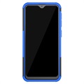 Liukumaton Samsung Galaxy A20e Hybridikotelo Jalustalla - Sininen / Musta