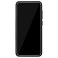 Liukumaton Samsung Galaxy A70 Hybridikotelo Jalustalla - Musta