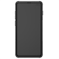 Liukumaton Samsung Galaxy S10 Hybridikotelo Jalustalla - Musta