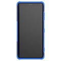 Liukumaton Sony Xperia XZ3 Hybridikotelo Jalustalla - Sininen / Musta