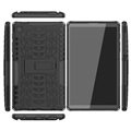 Liukumaton Samsung Galaxy Tab A7 Lite Hybridikotelo Jalustalla - Musta