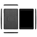 Liukumaton iPad 10.2 2019/2020/2021 Hybridikotelo Jalustalla - Musta