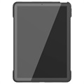 Anti-Slip iPad Air 2020/2022 Hybridikotelo Jalustalla - Musta