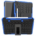 Anti-Slip iPad Air 2020/2022 Hybridikotelo Jalustalla - Sininen / Musta