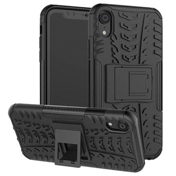 iPhone XR Anti-Slip Hybridikotelo Stand-Toiminnolla