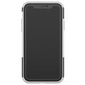 iPhone XR Anti-Slip Hybridikotelo Stand-Toiminnolla - Musta / Valkoinen