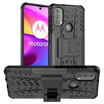 Liukumaton Motorola Moto E20/E30/E40 Hybridikotelo Jalustalla