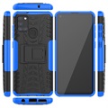 Liukumaton Samsung Galaxy A21s Hybridikotelo Jalustalla - Sininen / Musta
