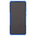 Liukumaton Samsung Galaxy A72 5G Hybridikotelo Jalustalla - Sininen / Musta
